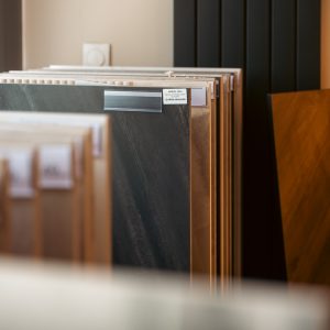 przestrzeń do wyboru materiałów wykończeniowych